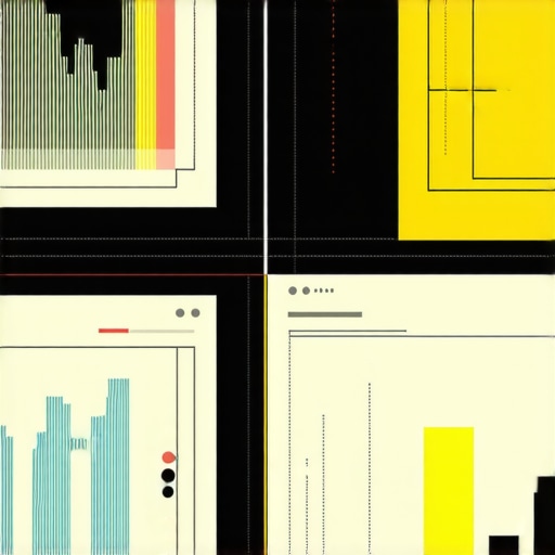 AI Analysis of Local Business Rankings Illustration of AI algorithms reviewing local business data for rankings