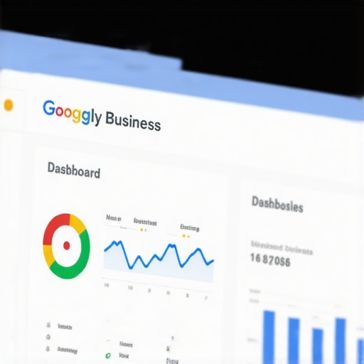 Close-up of a person analyzing Google My Business analytics on a computer screen