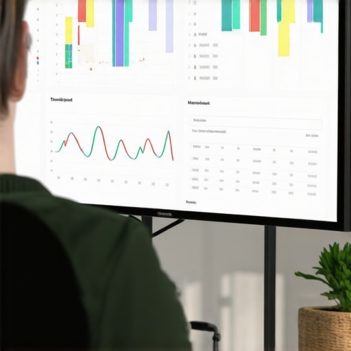 Person reviewing Google My Business dashboard showing analytics and maps to troubleshoot visibility problems.