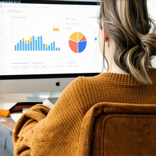 Person reviewing local SEO analytics on a laptop