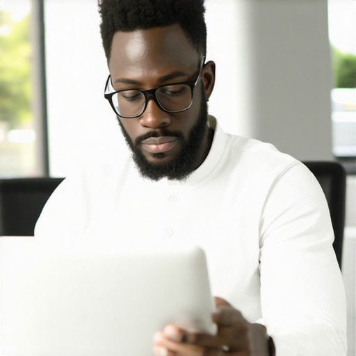 Person analyzing local SEO tools on a laptop