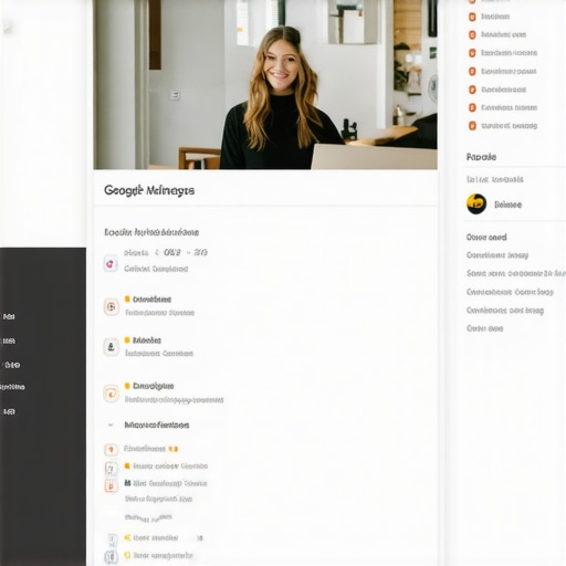 Optimized GMB Profile Overlook A screenshot showing a complete and optimized Google My Business dashboard with positive reviews and accurate details.