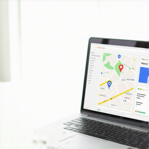 Person working on Google My Business profile to restore local map visibility
