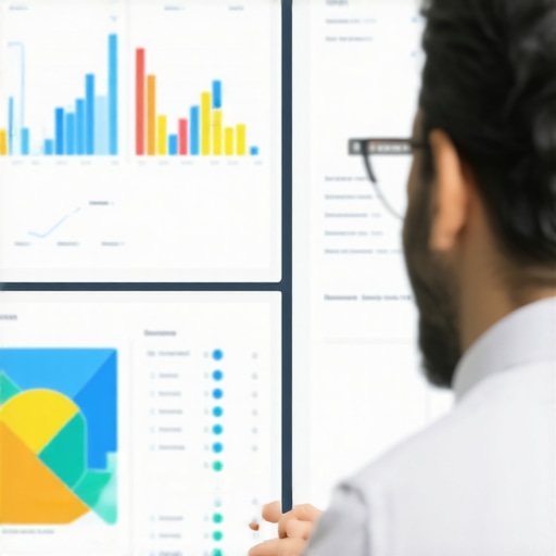 Business owner reviewing local SEO data on a digital dashboard for map pack recovery.