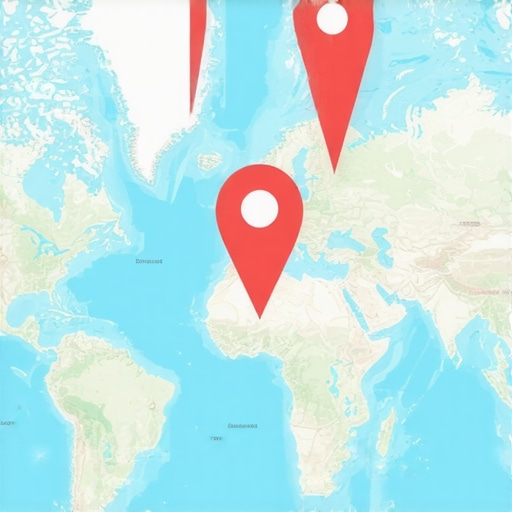 Digital map with verified location pins and filter icons to illustrate data accuracy in local SEO