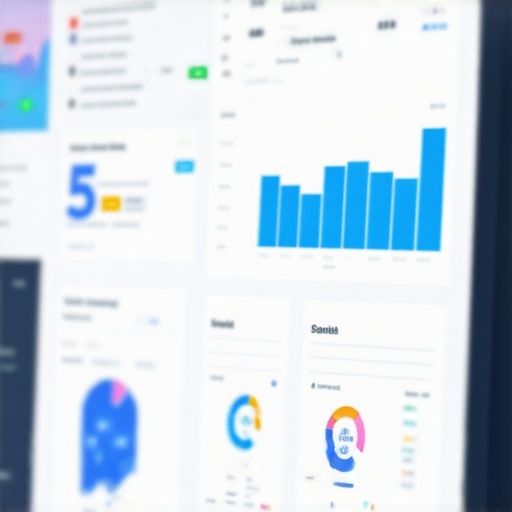 Monitoring Local SEO Signals A person analyzing local search metrics on a digital dashboard for SEO management.