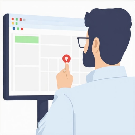 Person analyzing Google Maps profile on laptop to fix visibility issues